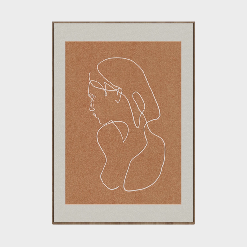 Abstract Female Silhouette 3D model
