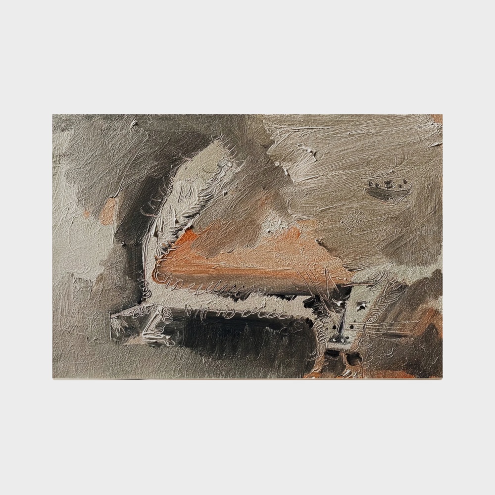 Подвешенная картина в стиле Ваби-Саби