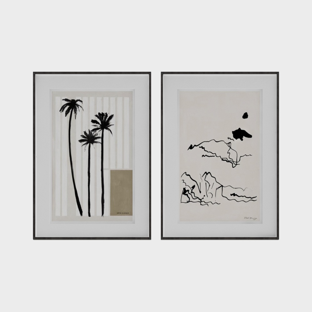 Modern hanging pictures