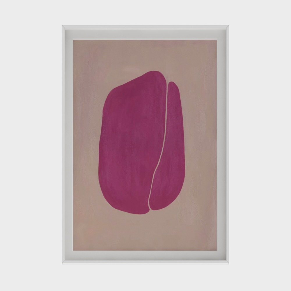 Abstract Petal 3D Model – Vibrant Pink Low-Poly Design