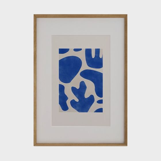 Abstract Blue Shadow Picture Frame 3D model