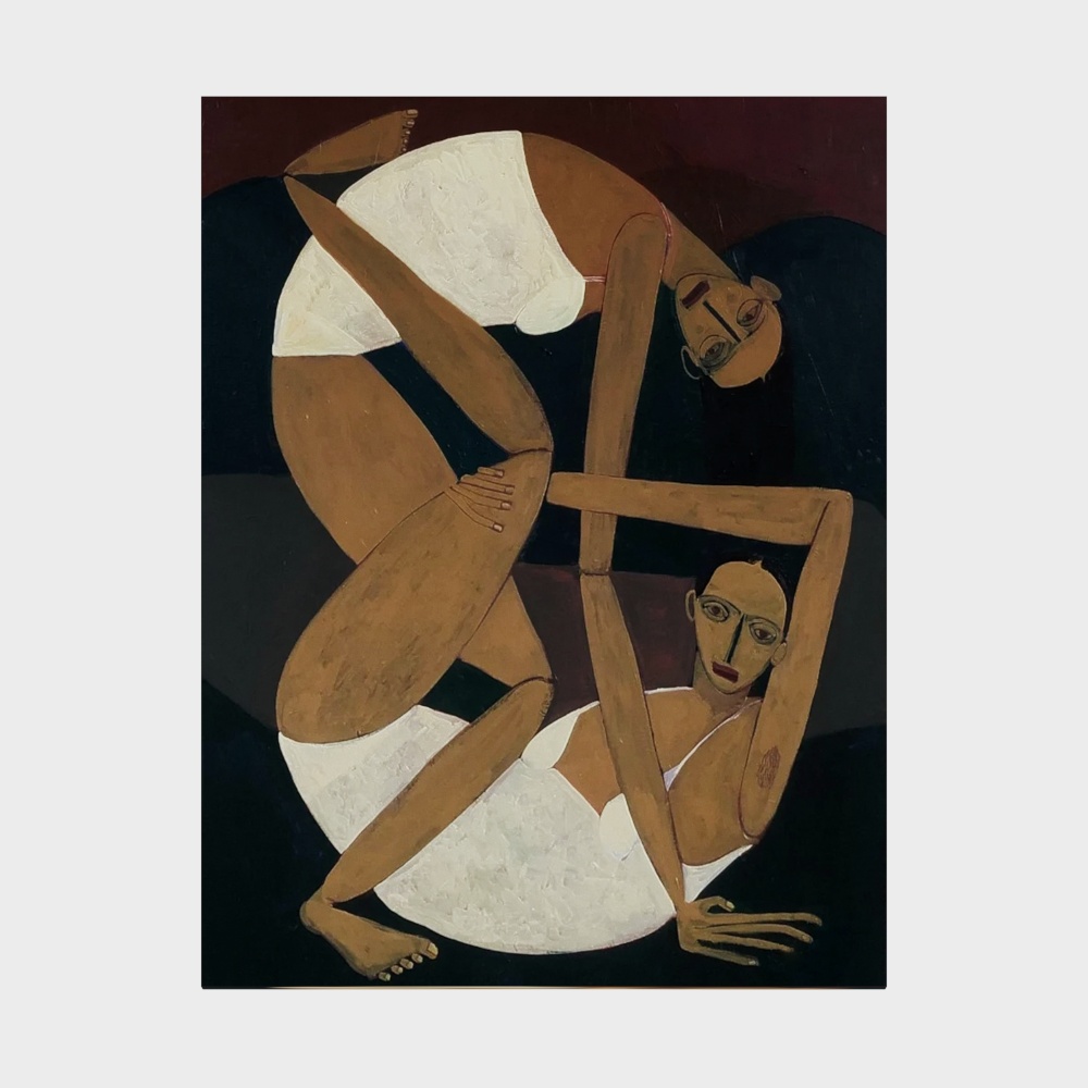 Abstract Dancer 3D Model – Low-Poly Artistic Statue