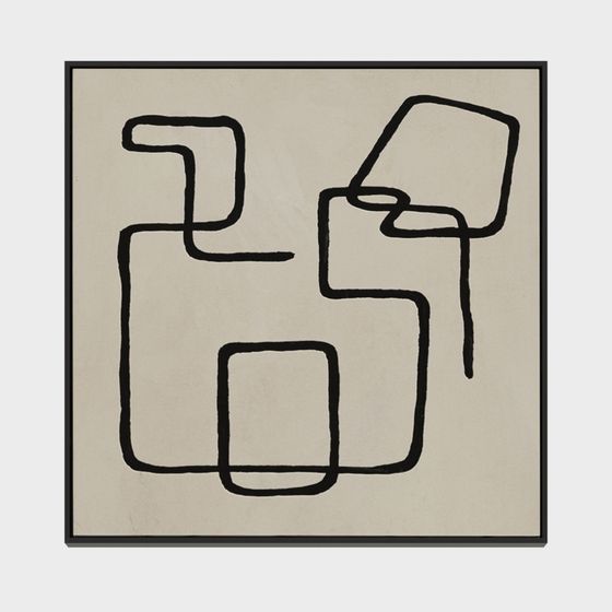 Abstract Line Art 3D Model