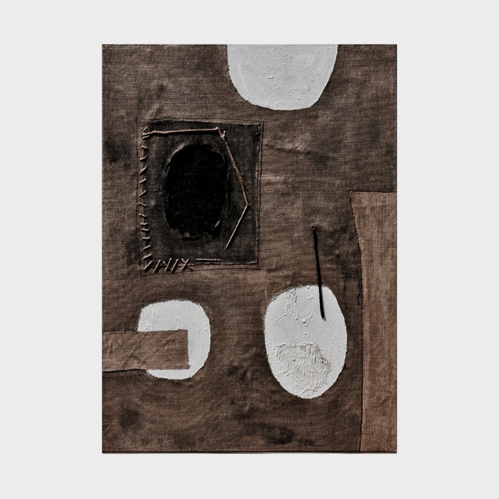 Abstract Canvas 3D Model – Minimalist Geometric Art