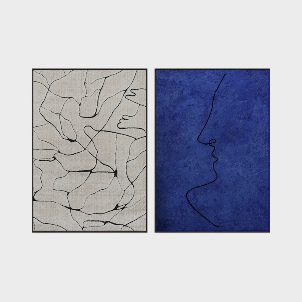 Abstract Line Art 3D Model – Low-Poly Creative Design