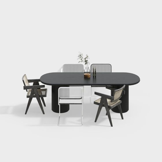 Urban Lounge Dining Set 3D model