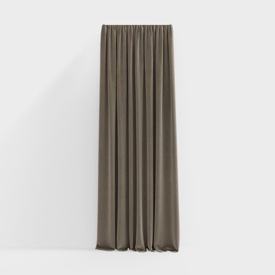 Velvet Drapes 3D model for Creative Spaces