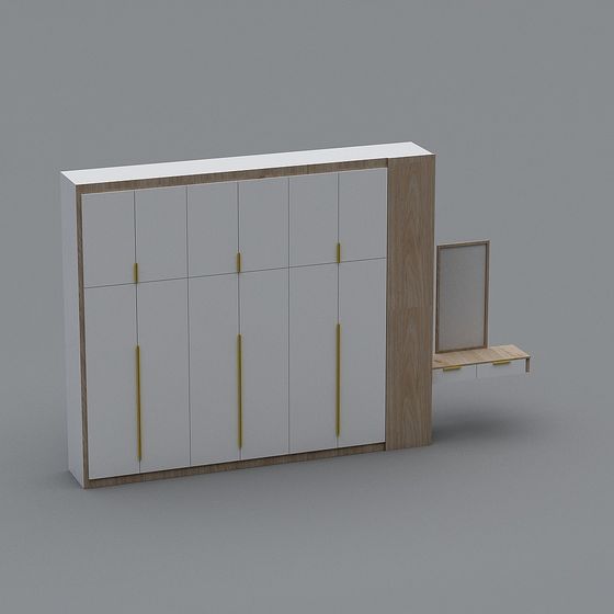 City Window Wardrobe 3D model