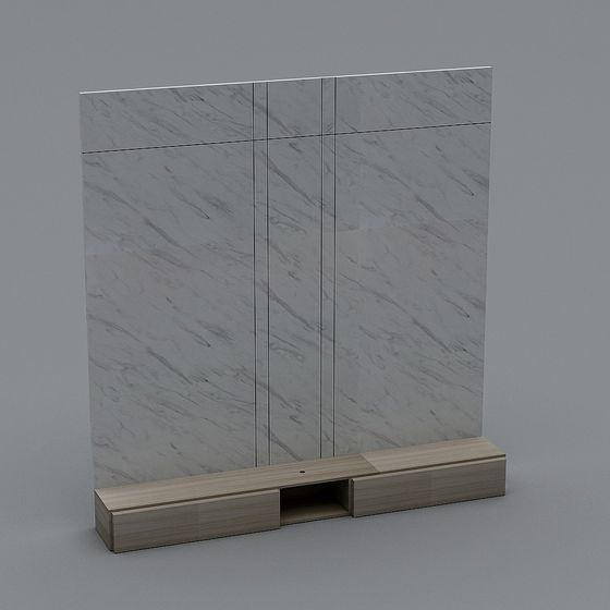 Minimalist Living Room TV Stand 3D model