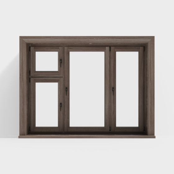 Stylish Low Polygon Window 3D model