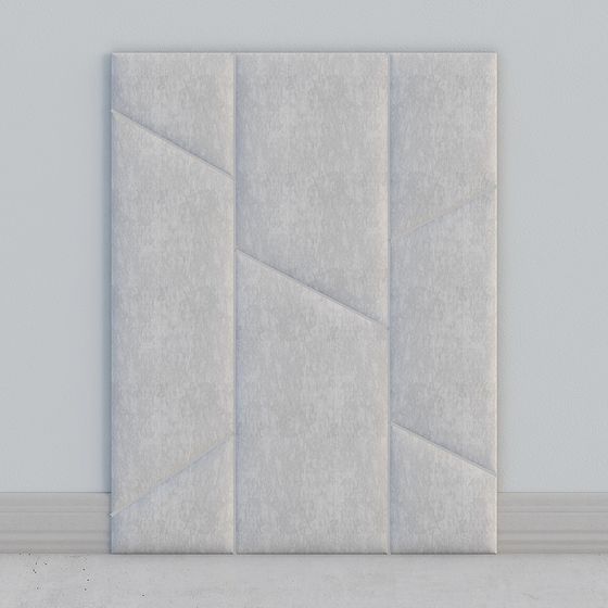 Stylish Low-Poly Geometric Wall 3D model for Interiors