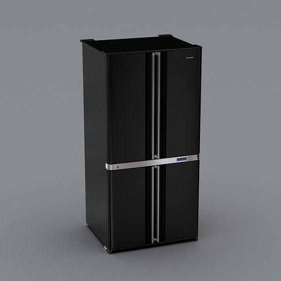 Stylish Futuristic Refrigerator 3D Model