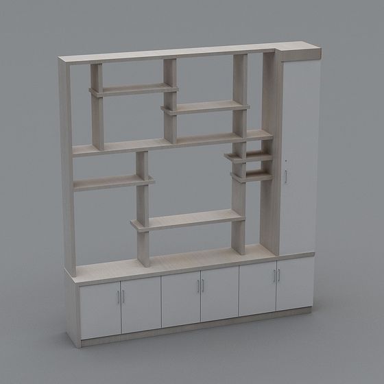 Urban Elegance Bookshelf 3D model