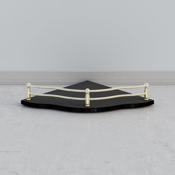 Elegant Corner Display Rack 3D model
