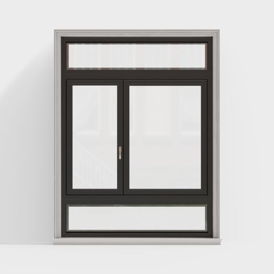 Low-Poly Double-Hung Window 3D model