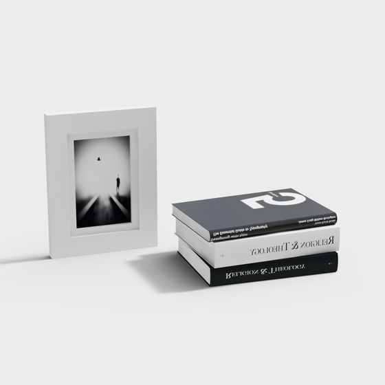 Tranquil Library 3D model for Creative Projects