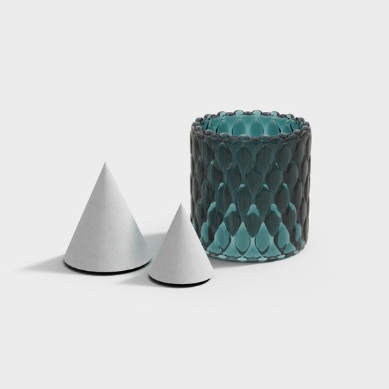 Unique Low-Poly 3D Model of Geometric Shapes