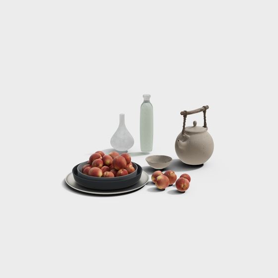 Summer Fruit Tea 3D model for Creative Projects