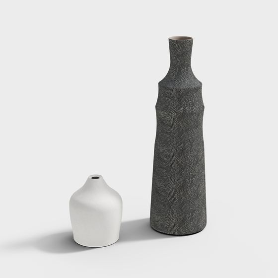 Artistic Low-Poly 3D Vase Model Collection