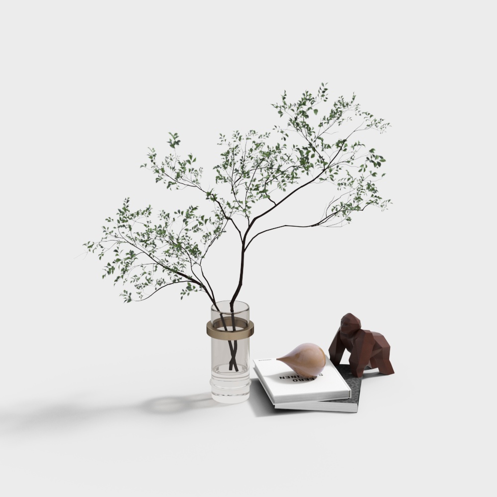 Natural Harmony Low-Polygon Plant 3D model
