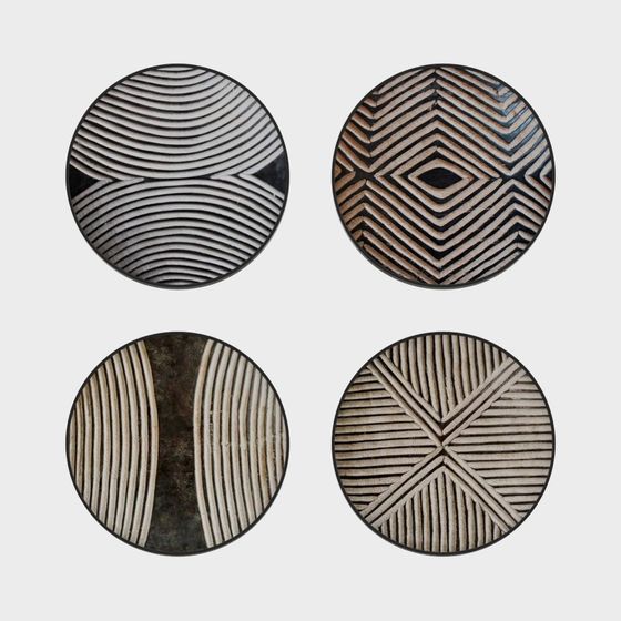 Abstract Geometric Plates 3D model