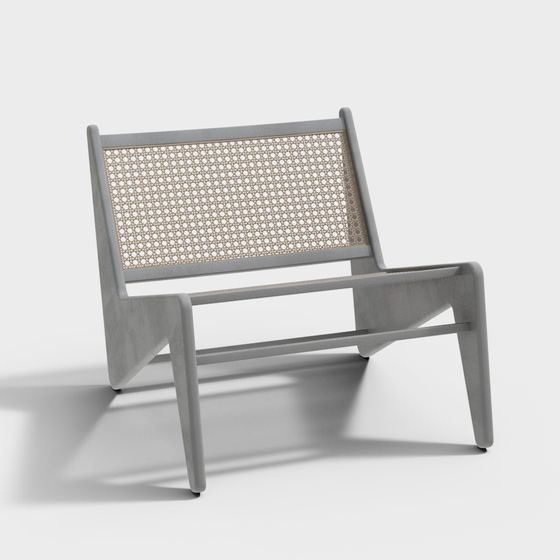 Stylish Urban Lounge Chair 3D model