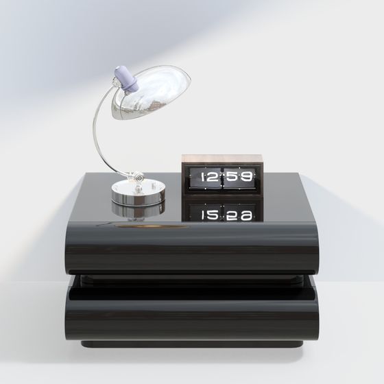 Retro Table Lamp 3D model for Modern Spaces