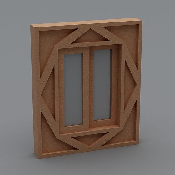 Abstract Geometric Window 3D model