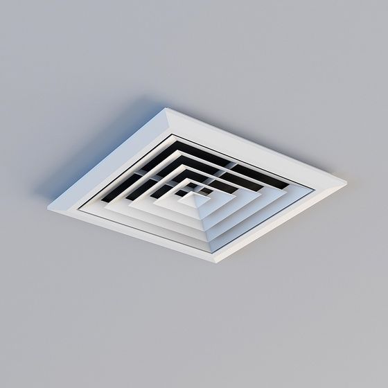 Modern Ceiling Vent 3D Model