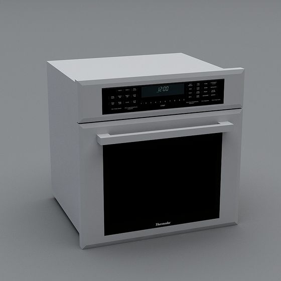 Sleek Modern Built-in Oven 3D model