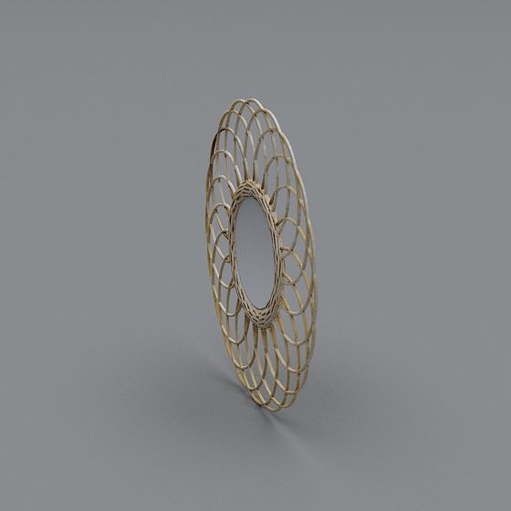 Rattan Circle Frame 3D Model