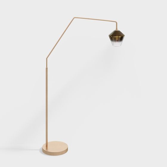 Elegant Low-Poly Lighting Fixture 3D model