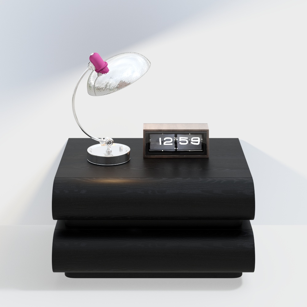 Pinnacle - โต๊ะข้างเตียง - NCTG05P แบล็ควูด