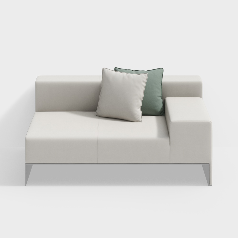 Minimalist 3D Sofa Model – Low-Poly Modern Design