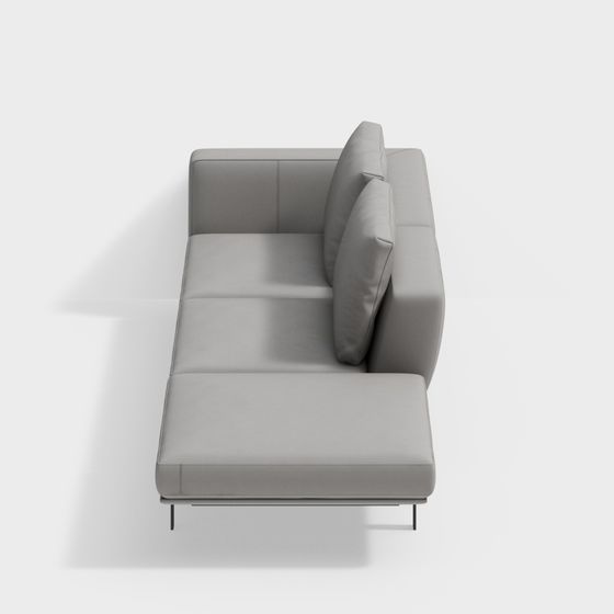 Modern Minimalist 3D Sofa Model