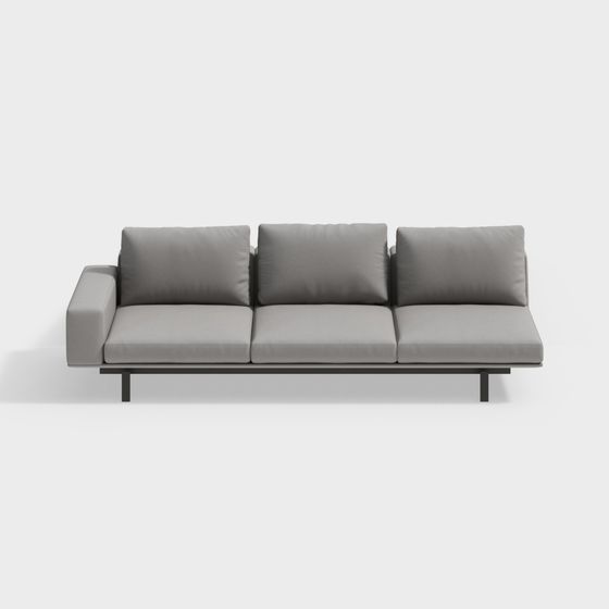 Modern Minimalist Sofa 3D model