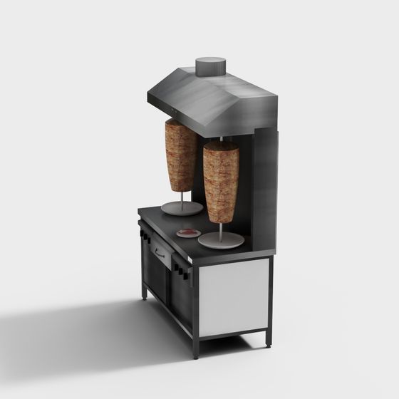 Realistic Rotisserie Grill 3D model
