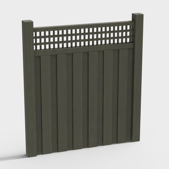 Country Fence 3D model