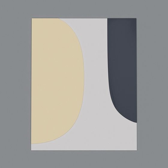 Abstract Geometric 3D model for Creative Projects