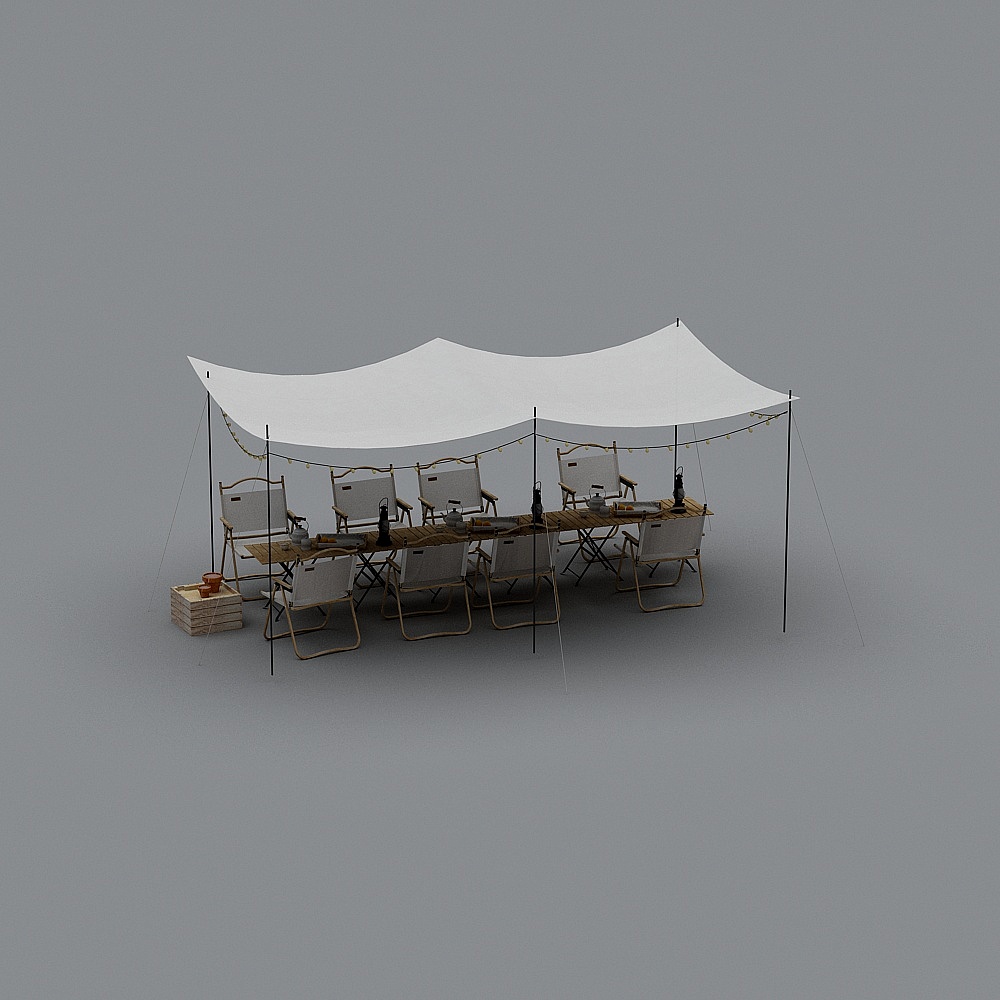 Camp Tent 3D Model for Outdoor Adventures