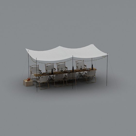Camp Tent 3D Model for Outdoor Adventures