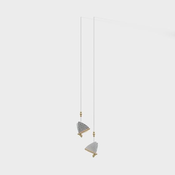 Suspended Art Chandelier 3D model