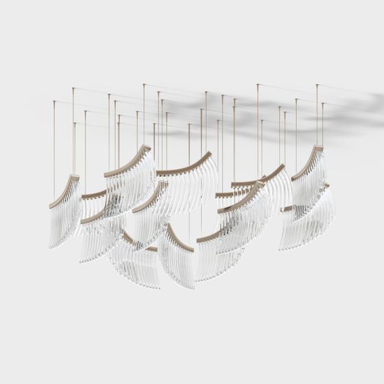 Đèn chùm pha lê nhẹ sang trọng