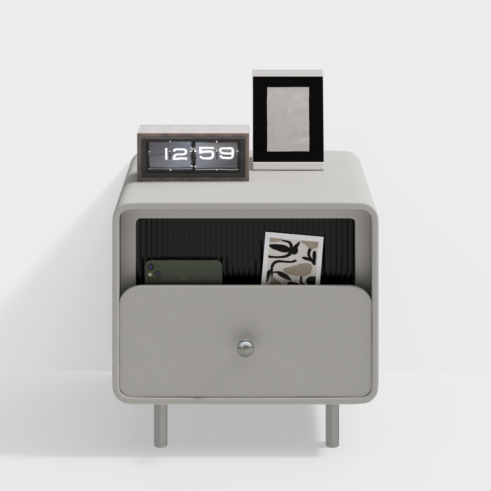 Modern Minimalist Nightstand 3D model