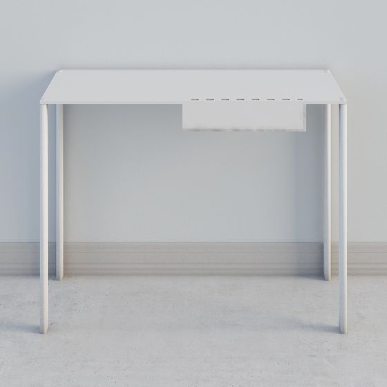 Stylish Minimalist Desk 3D model for Creative Projects