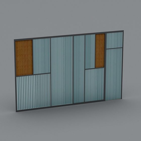 Abstract Low-Poly Wall Panel 3D Model Design