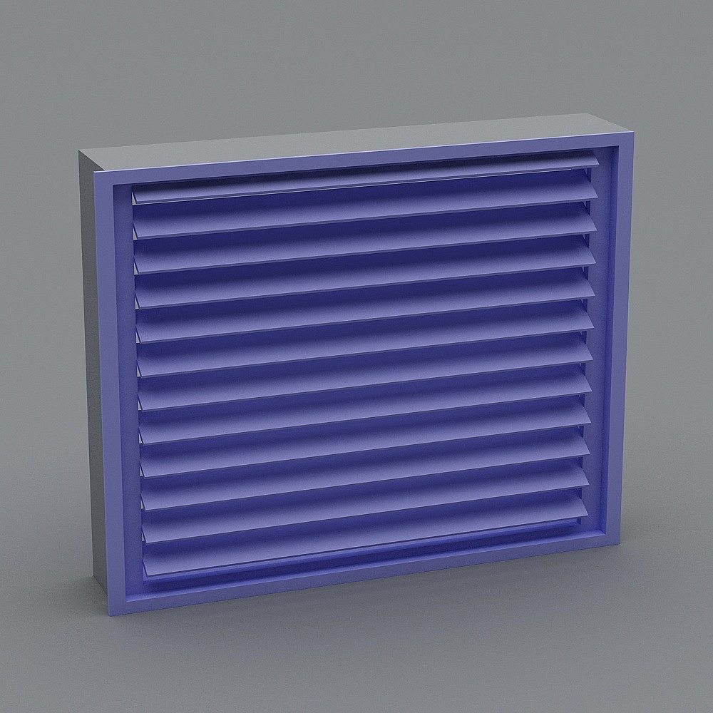 Stylish Shutter 3D Model in Low Poly Design