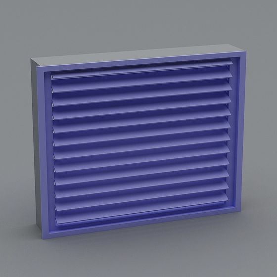 Stylish Shutter 3D Model in Low Poly Design