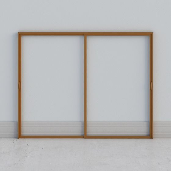 Stylish Sliding Door 3D model for Modern Interiors