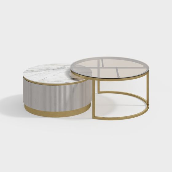 Elegant Round Table 3D model for Modern Interiors